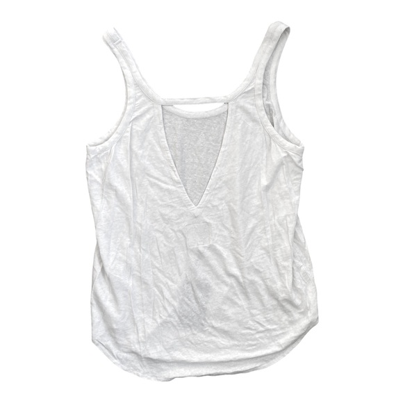 Chaser Tops New Chaser Cutout Triangle Back Lightweight Semi Sheer